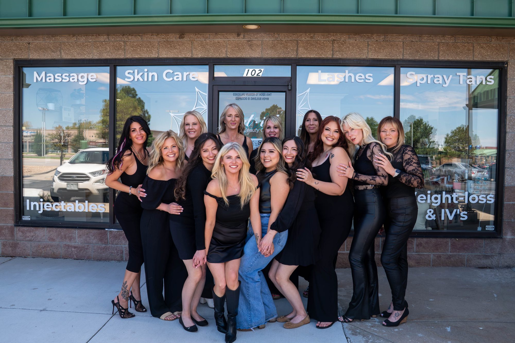 The team outside the Styl·ish storefront in Parker