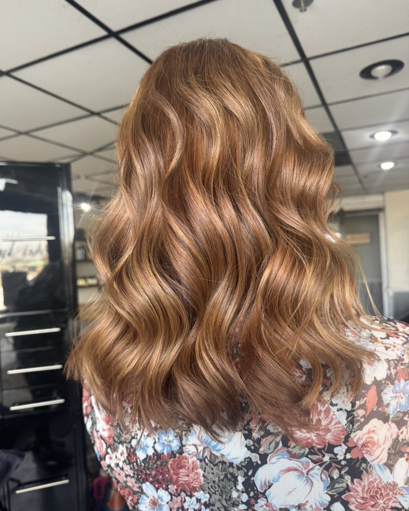 Copper balayage